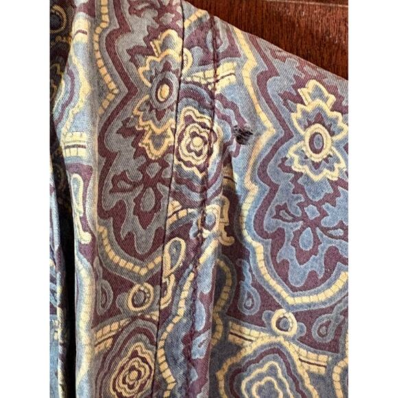 Vintage Christian Dior Monsieur 100% Silk Print Robe Size OS - Picture 10 of 15